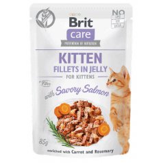 Brit Care Cat Pouch KITTEN Fillets in Jelly with Savory Salmon