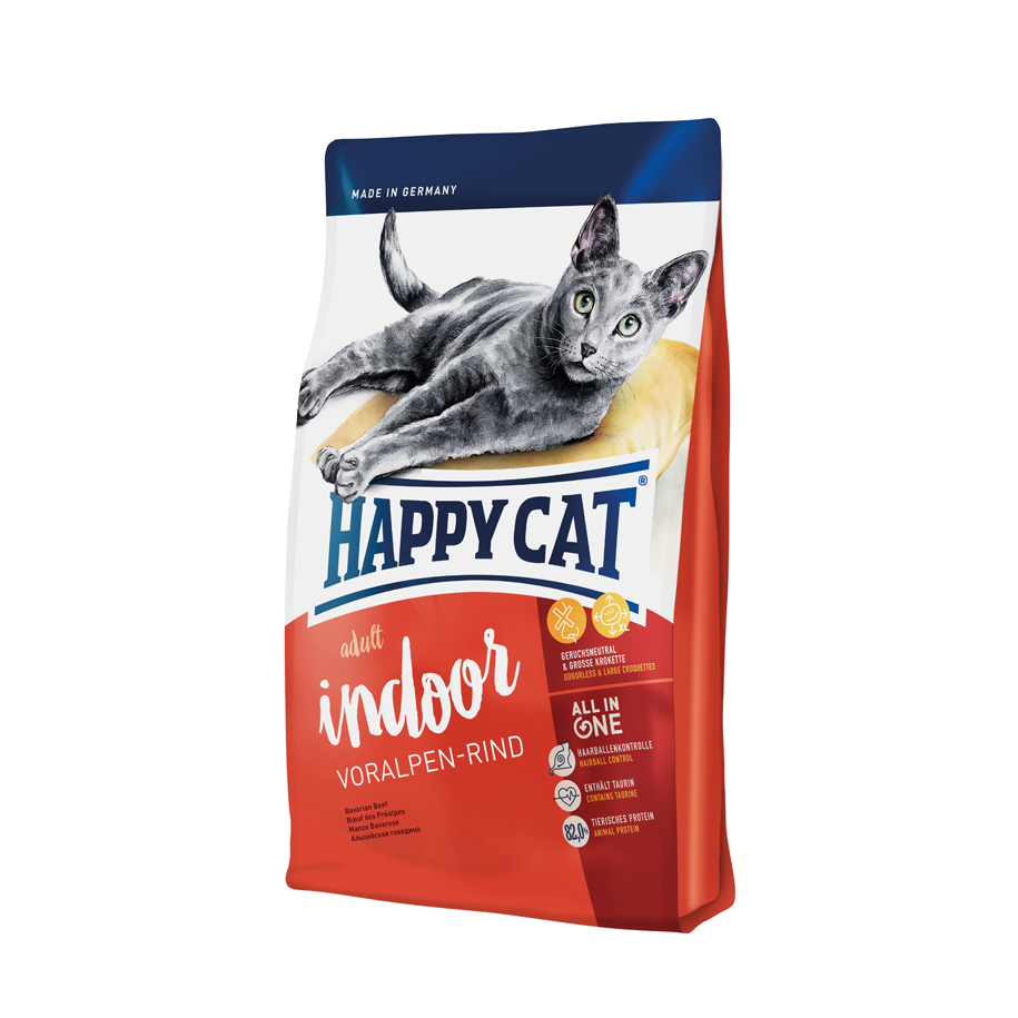 Sucha karma Happy Cat Fit & Well Adult Indoor Wołowina