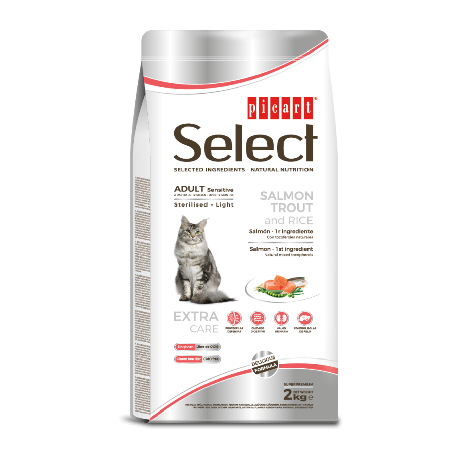 Picart Select Adult Sensitive Salmon, Trout and Rice 8 kg