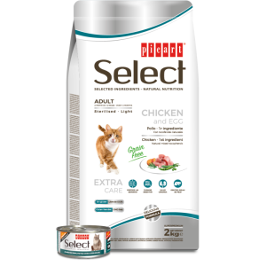 Picart Selec ADULT Chicken and Egg Sterilised - Light 8 kg