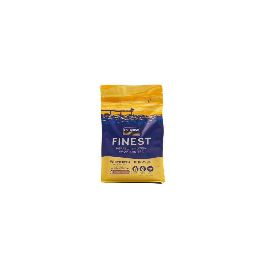 Fish4Dogs Finest Puppy Complete z białej ryby oceanicznej - Rasa mała 1,5 kg