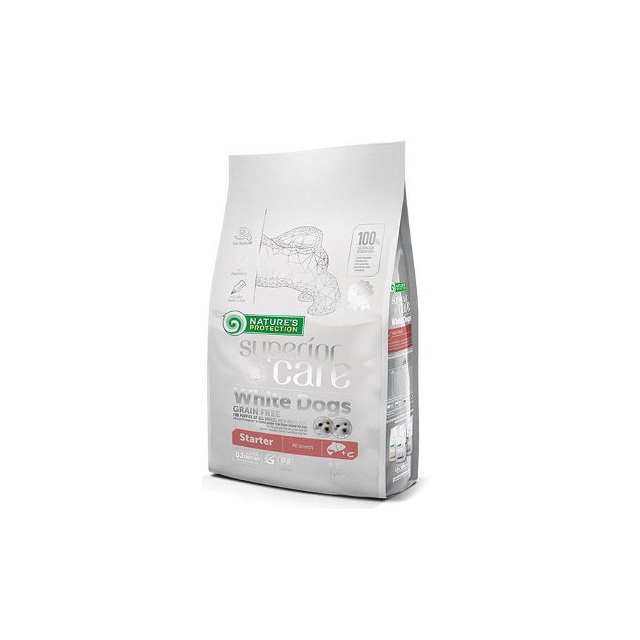 Nature's Protection Superior Care White Dogs Grain Free Starter 1,5 kg