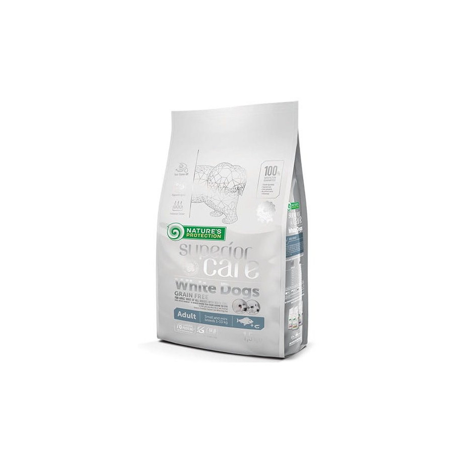 Nature's Protection Superior Care White Dogs Grain Free White Fish Adult Small 1,5 kg