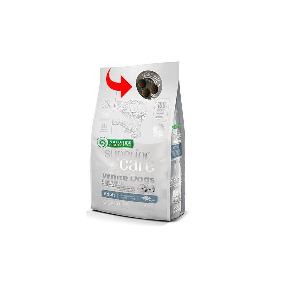Nature's Protection Superior Care White Dogs Grain Free White Fish Adult Large Breeds 1,5 kg