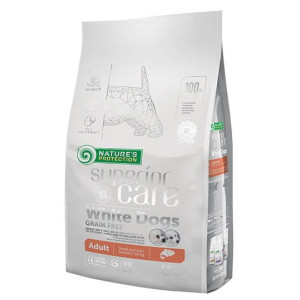 Nature's Protection Superior Care White Dogs Grain Free Salmon Adult Small Breeds 1,5 kg
