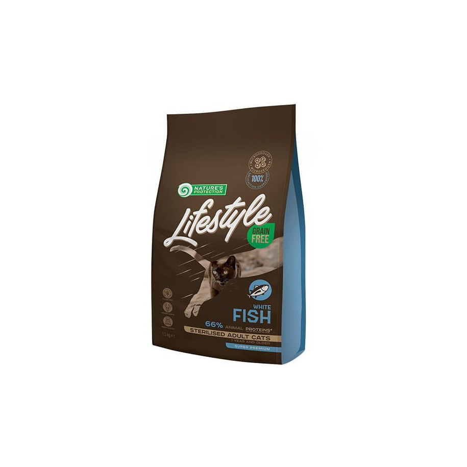 Nature's Protection Lifestyle Grain Free White Fish Sterilised Adult 7 kg