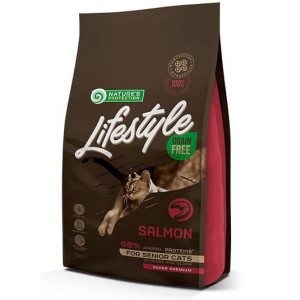 Nature's Protection Lifestyle Grain Free Salmon For Senior Cat 1,5 kg