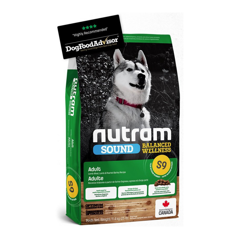 Nutram Sound Balanced Wellness Adult Lamb Dog 11,4 kg