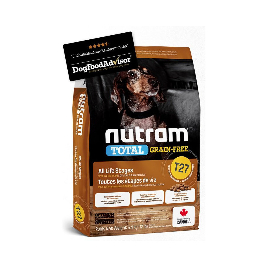 Nutram Total Grain-Free Chicken and Turkey Small & Toy 5,4 kg