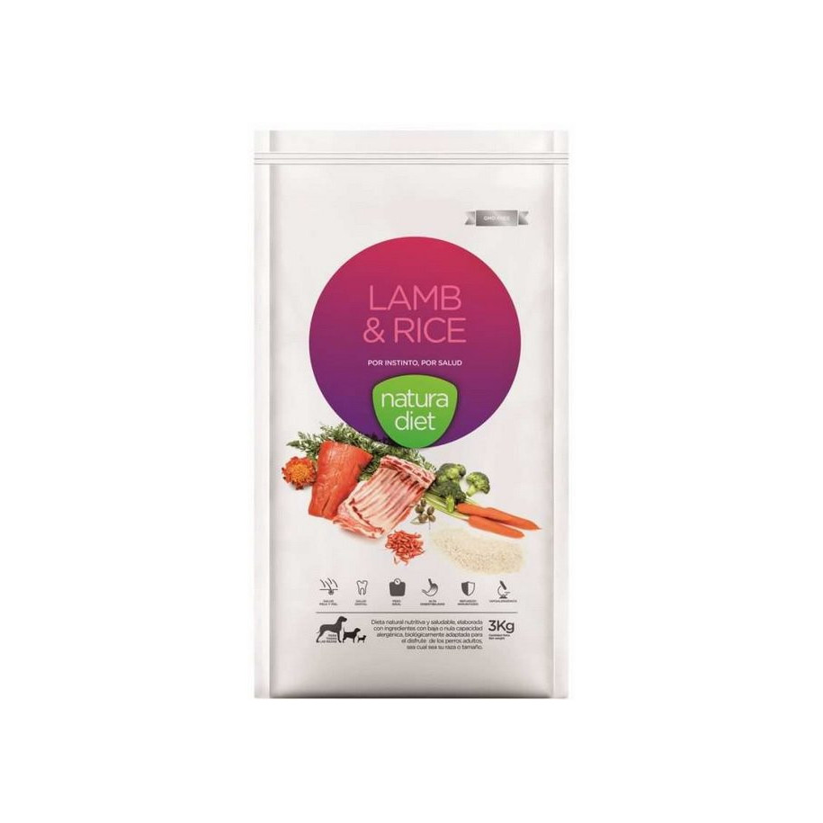 Natura Diet JAGNIĘCINA Z ŁOSOSIEM – duże rasy 12 kg