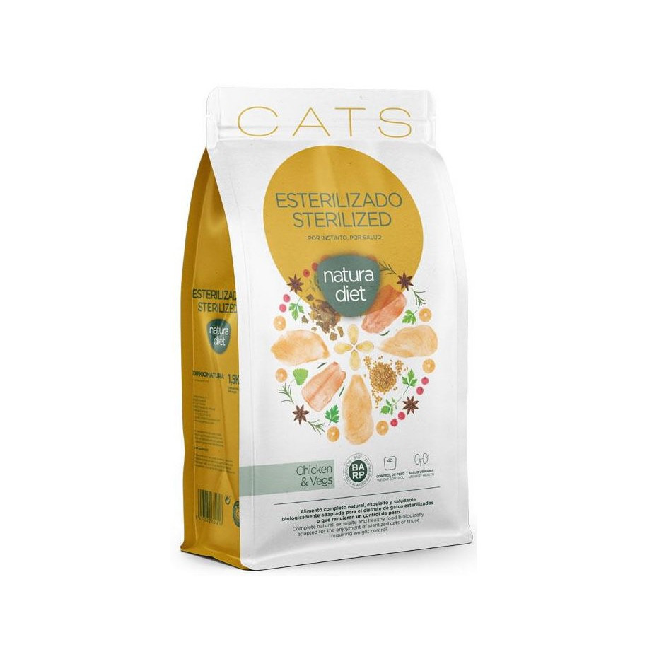 Natura Diet SUCHA KARMA DLA STERYLIZOWANYCH KOTÓW 1,5 kg
