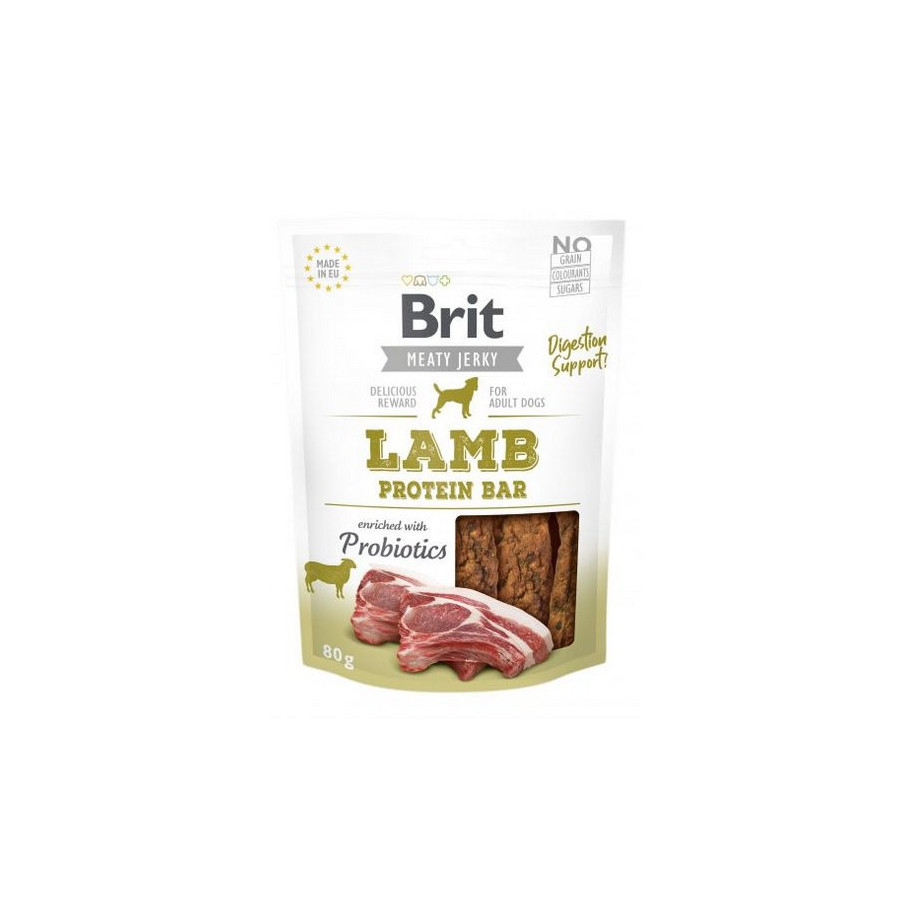 Brit Jerky Snack Lamb Protein bar 80 g