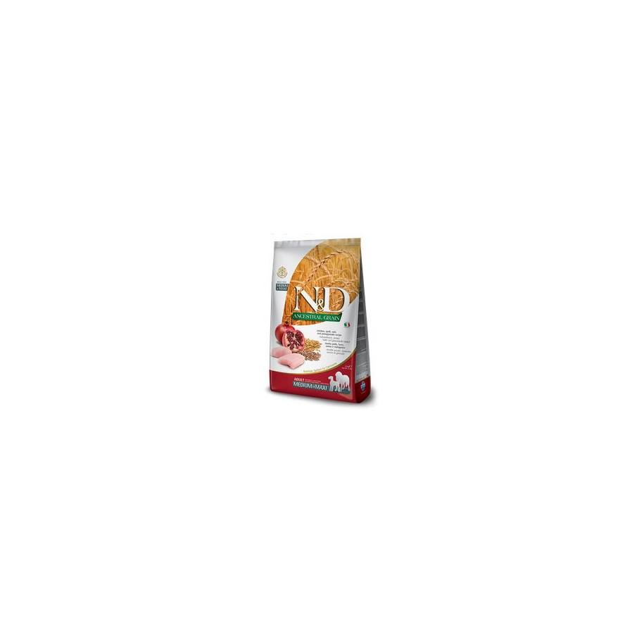N&D Ancestral Grain Chicken & Pomegranate adult medium & maxi 12 kg