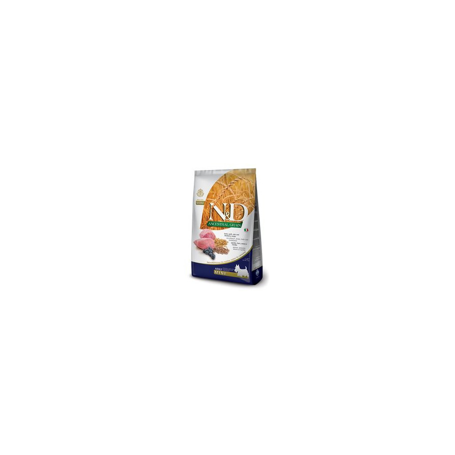 N&D Ancestral Grain Lamb & Blueberry Adult Mini 2,5 kg