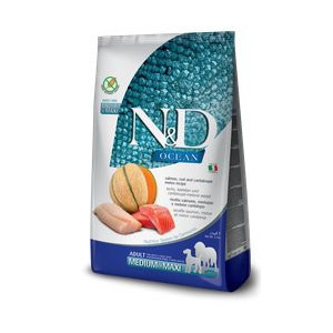 N&D Ocean Salmon, Cod & Cantalupe Melon Adult Medium & Maxi 12 kg