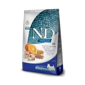 N&D Ocean Cod, Spelt, Oats & Orange Adult Mini 2,5 kg