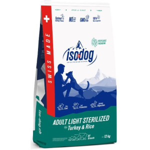 Iso-dog ADULT LIGHT -STERILISED Turkey & Rice 3 kg