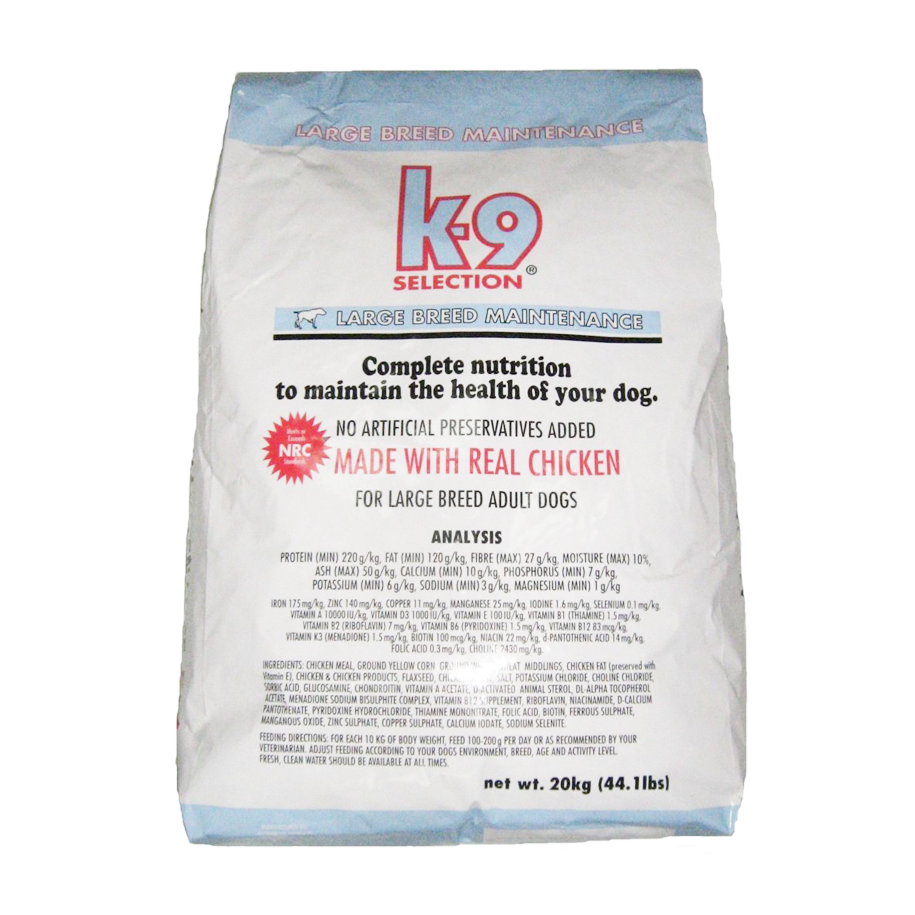 K-9 Large Breed Maintenance 