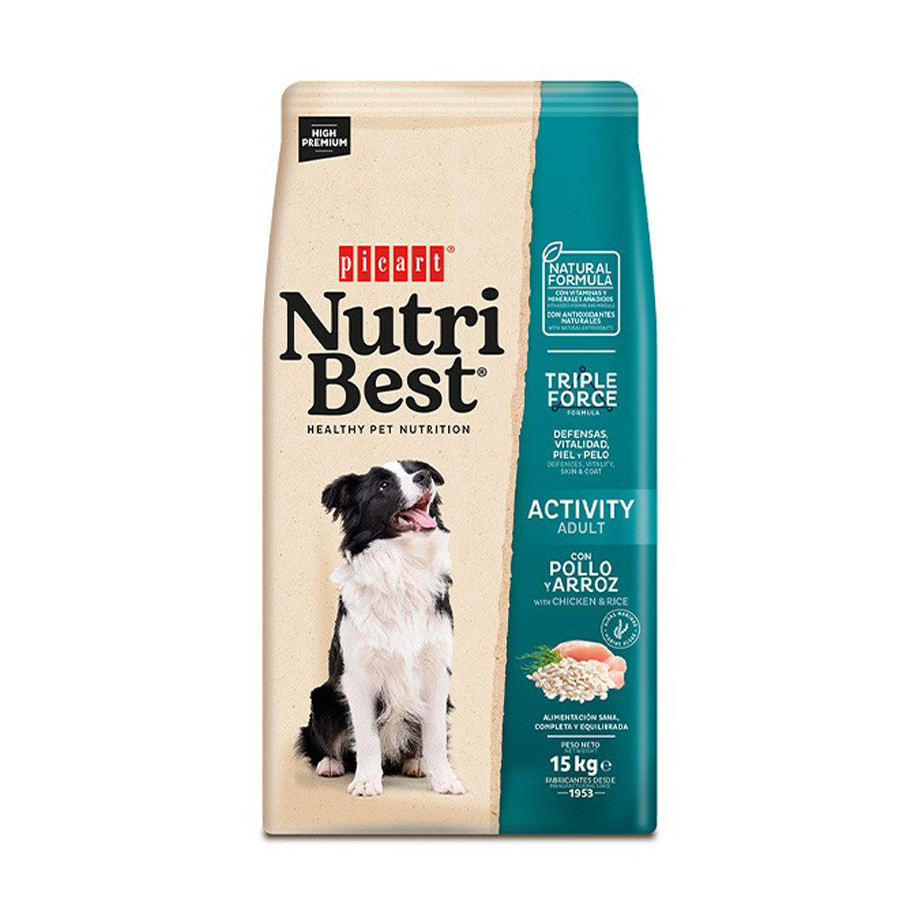 Picart Nutribest ADULT ACTIVITY Chicken and Rice 15 kg