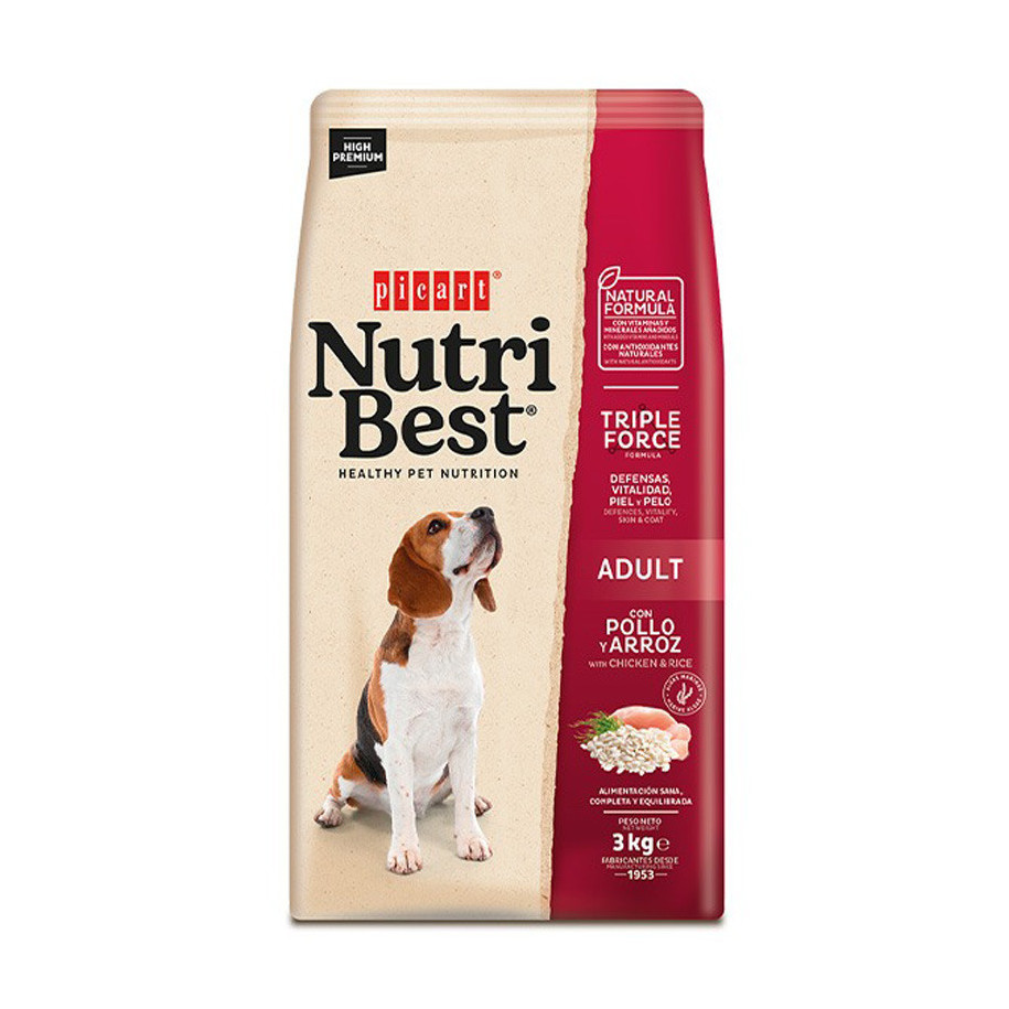 Picart Nutribest ADULT Chicken and Rice 15 kg