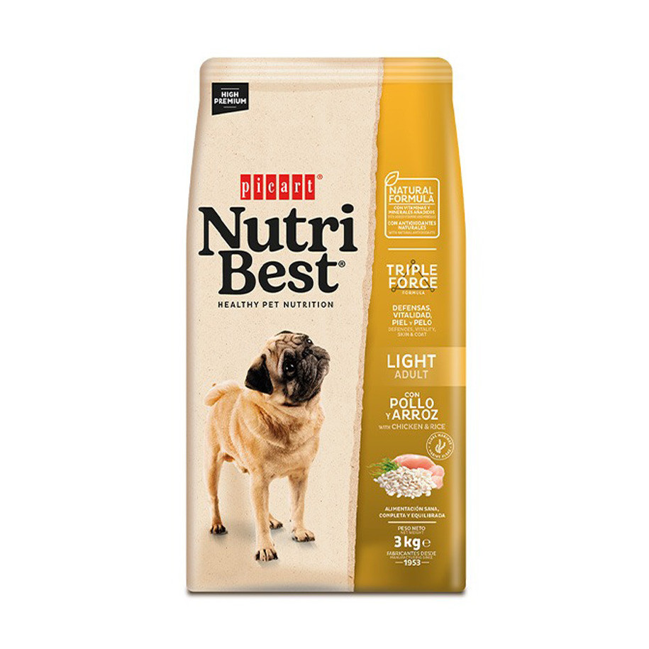Picart Nutribest ADULT Light Chicken and Rice 3 kg