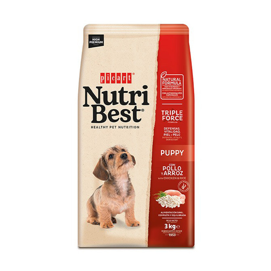 Picart Nutribest PUPPY Chicken and Rice 3 kg
