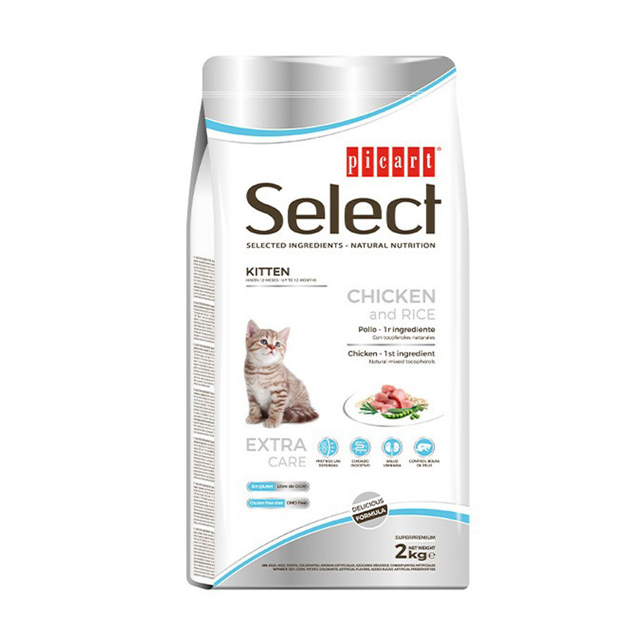 Picart Select Cat KITTEN Chicken and Rice 4x2kg