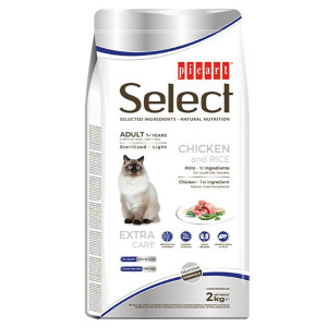 Picart Select Cat ADULT 7+ YEARS Chicken and Rice STERILISED – LIGHT 2kg