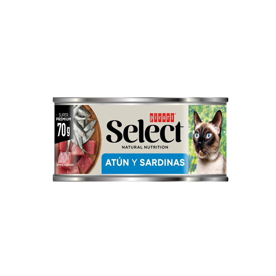 Picart Select Cat Wet ADULT z tuńczykiem i sardynkami 70g