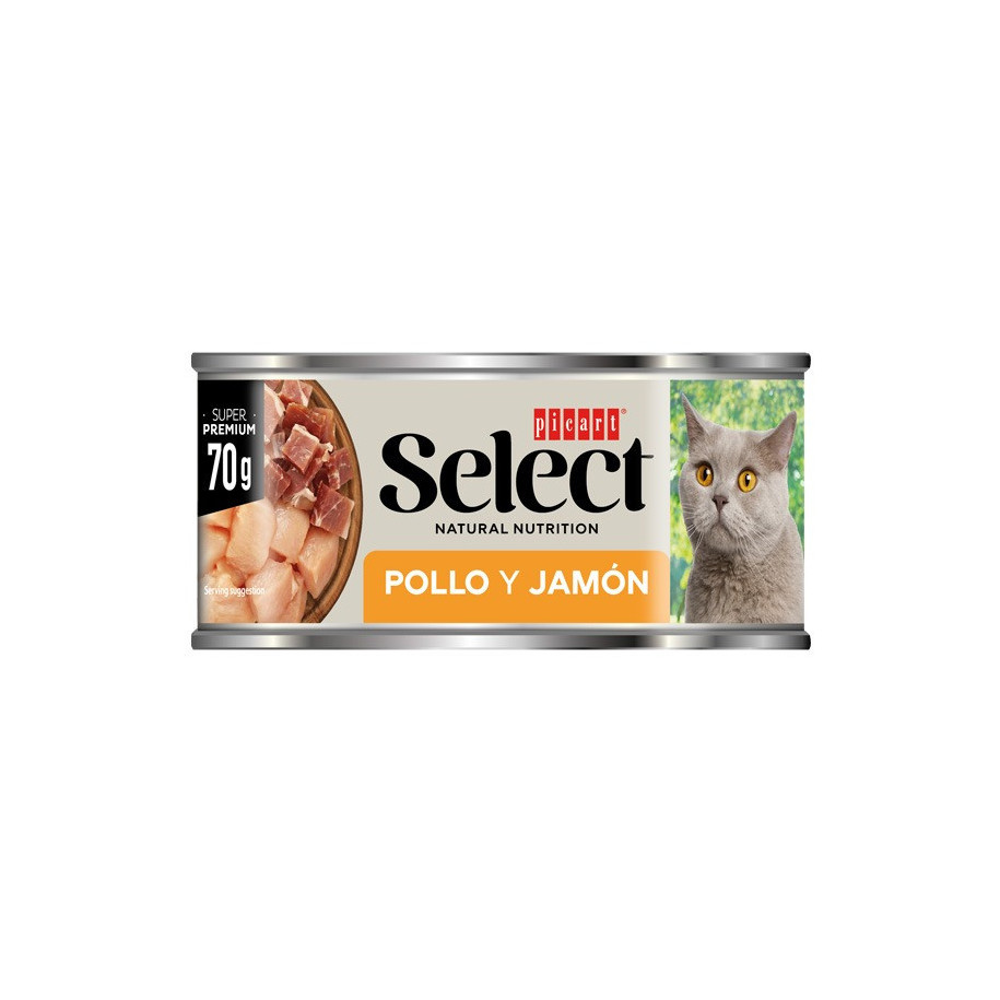 Picart Select Cat Wet ADULT z kurczakiem i szynką 70g