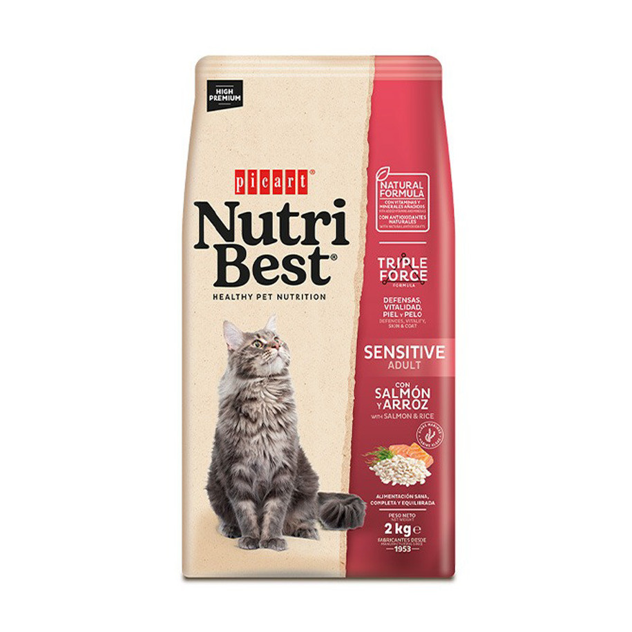 Picart Nutribest Cat ADULT SENSITIVE Salmon and Rice 2 kg