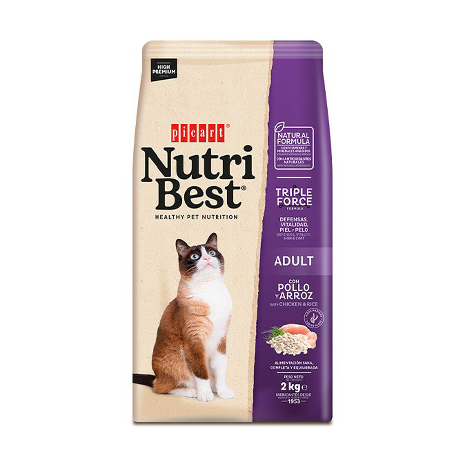 Picart Nutribest Cat ADULT Chicken and Rice 2 kg