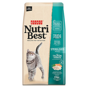 Picart Nutribest Cat ADULT STERILISED Salmon and Rice 2 kg