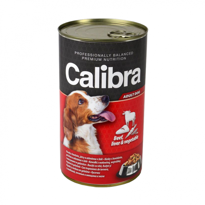 Calibra Adult Dog puszka wołowina, wątróbka i warzywa