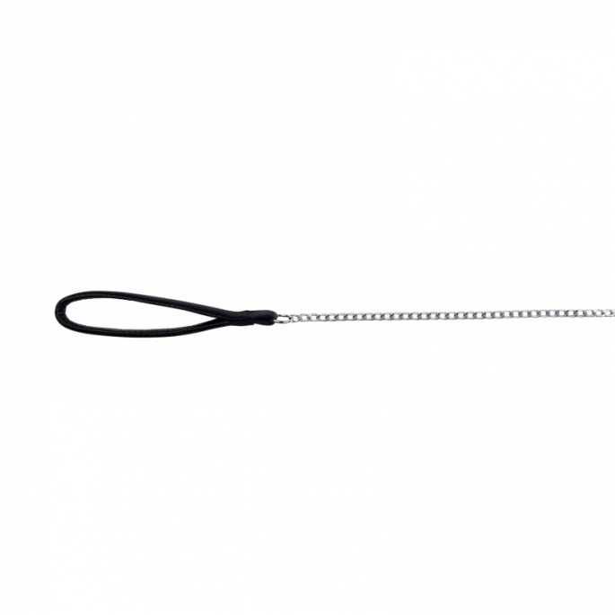 Trixie Smycz łańcuchowa chromowana z nylonowym uchwytem 