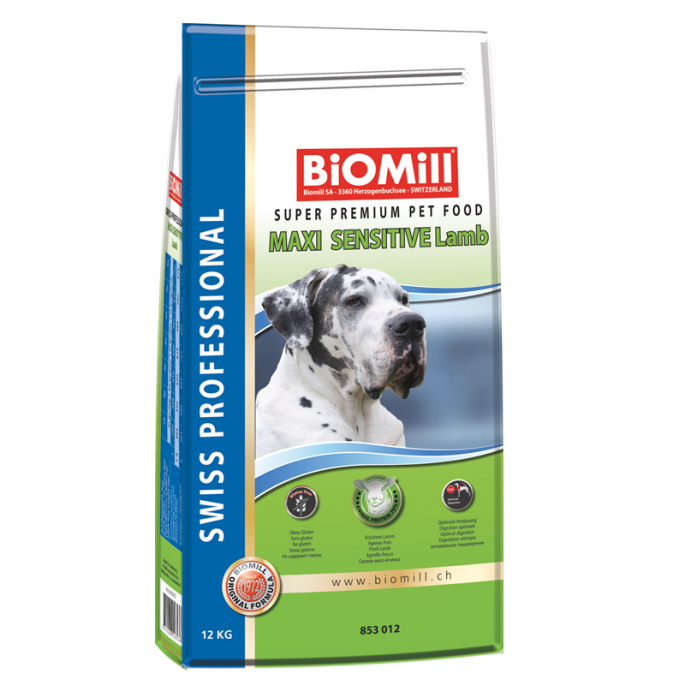 BiOMill Swiss Professional Maxi Sensitive (Lamb & Rice)