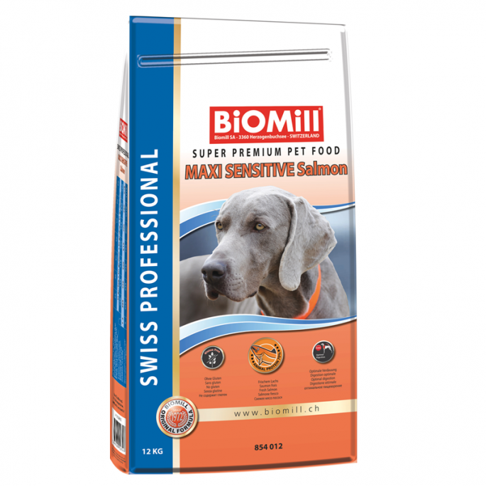 BiOMill Swiss Professional Maxi Sensitive (Salmon & Rice)