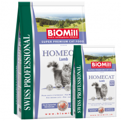 BiOMill Swiss Professional HOMECAT Lamb & Rice 10kg+3kg