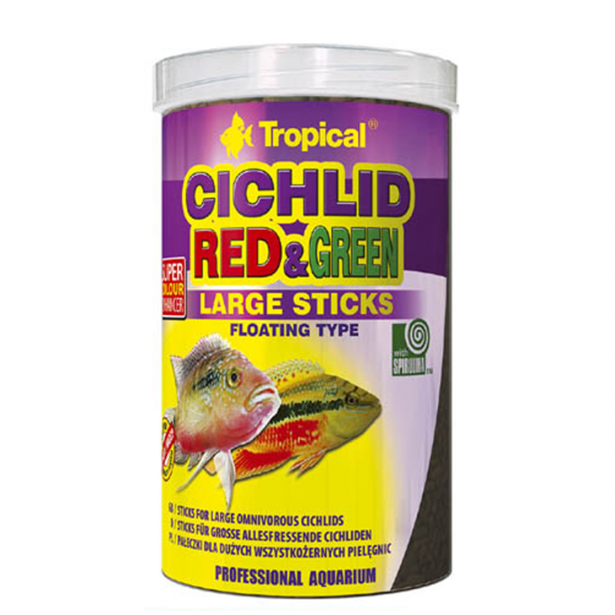 Tropical Cichlid Red&Green Large Sticks