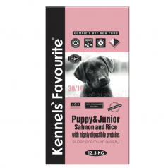 Kennels' Favourite Puppy Salmon & Rice 12,5kg + Yam-Yam PARTY MIX